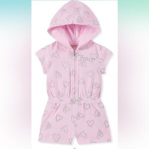 Juicy Couture girls hooded romper size 5